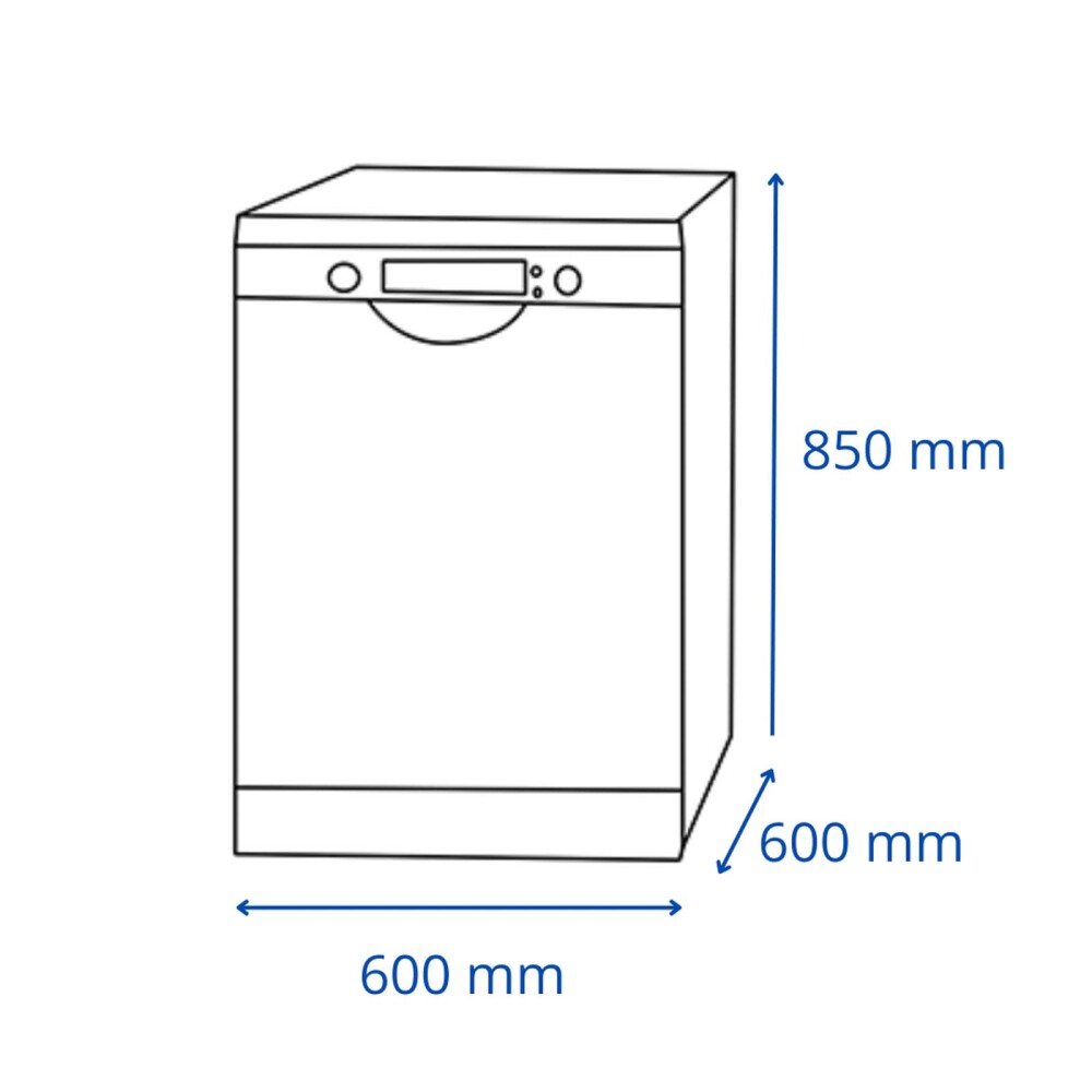 LAVAVAJILLAS JAMES 15-CUBIERTOS BLANCO LV 15V BL