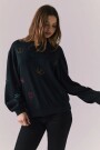 COTTON FLEECE CASBAH PULLOVER Negro