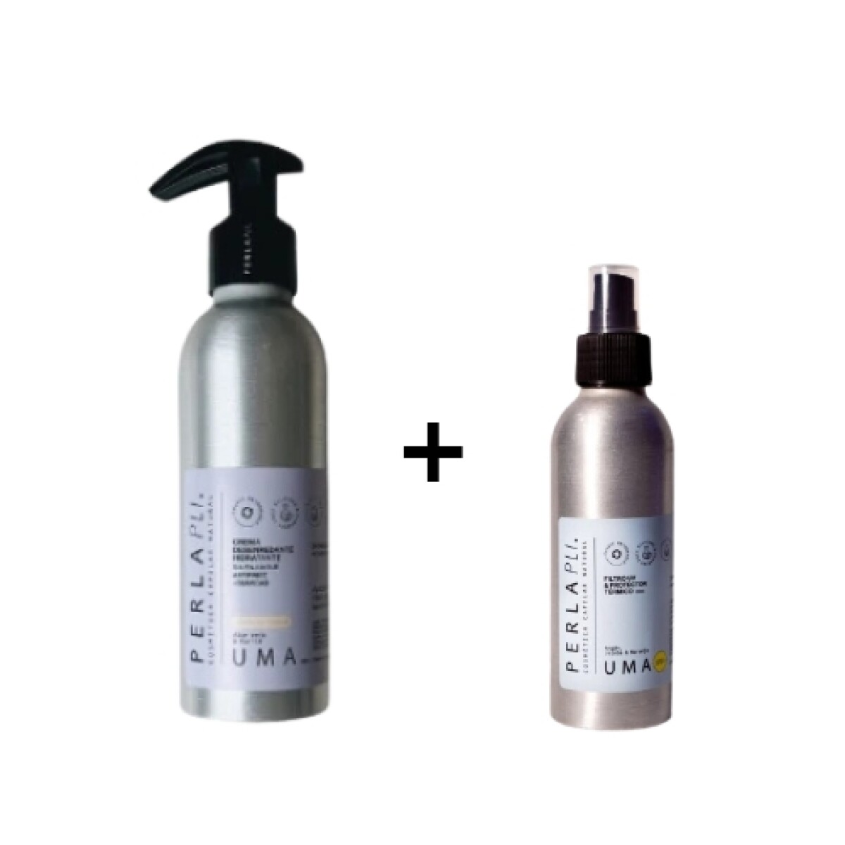PROMO CREMA DESENREDANTE UMA PERLA PLI 150 ML + FILTRO UV 75 ML DE REGALO 