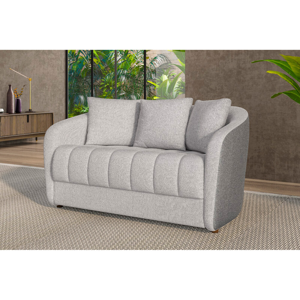 SILLÓN ABBA 2 CUERPOS COLOR GRIS Sillón Abba 2 Cuerpos Color Gris