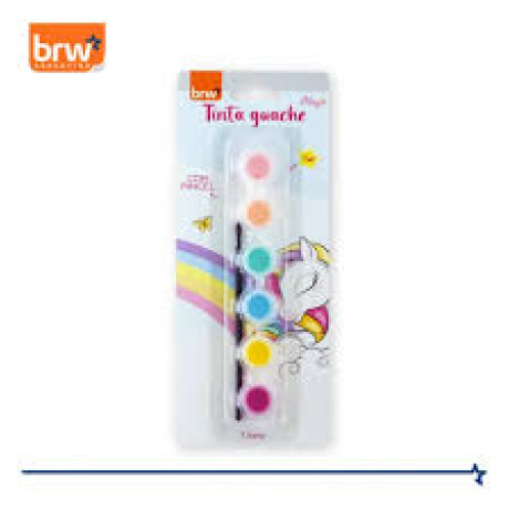 Tempera Brw x 6 Unicornio