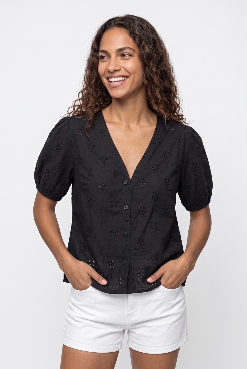 BLUSA ULIVION - NEGRO. 