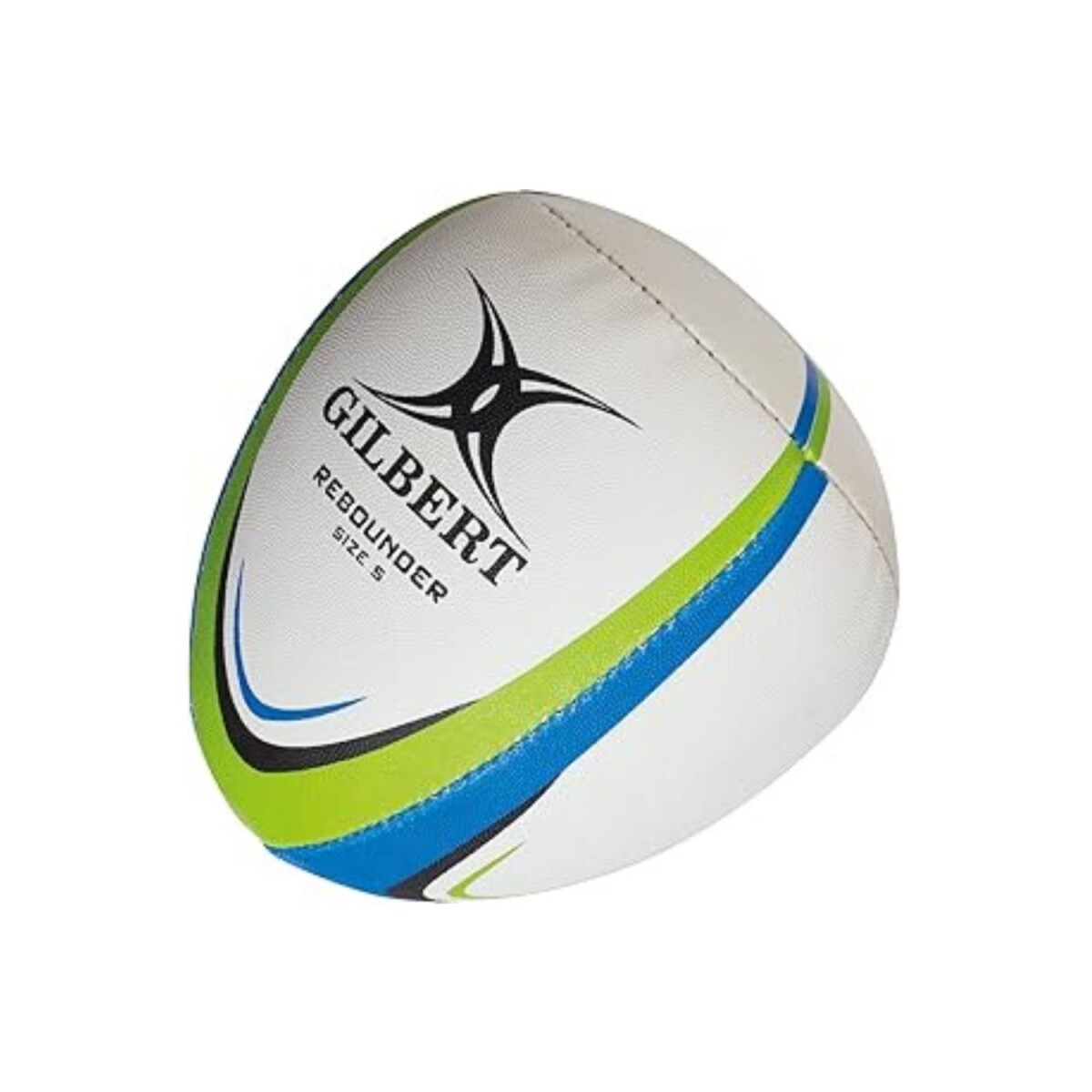Pelota de Rugby "Rebounder" Tamaño 5 – Gilbert - BLACO-AZUL-AMARILLO 