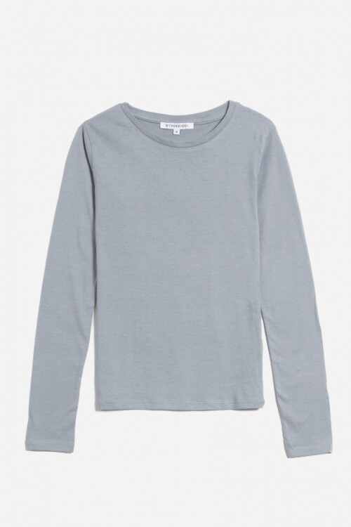 Remera cuello redondo GRIS