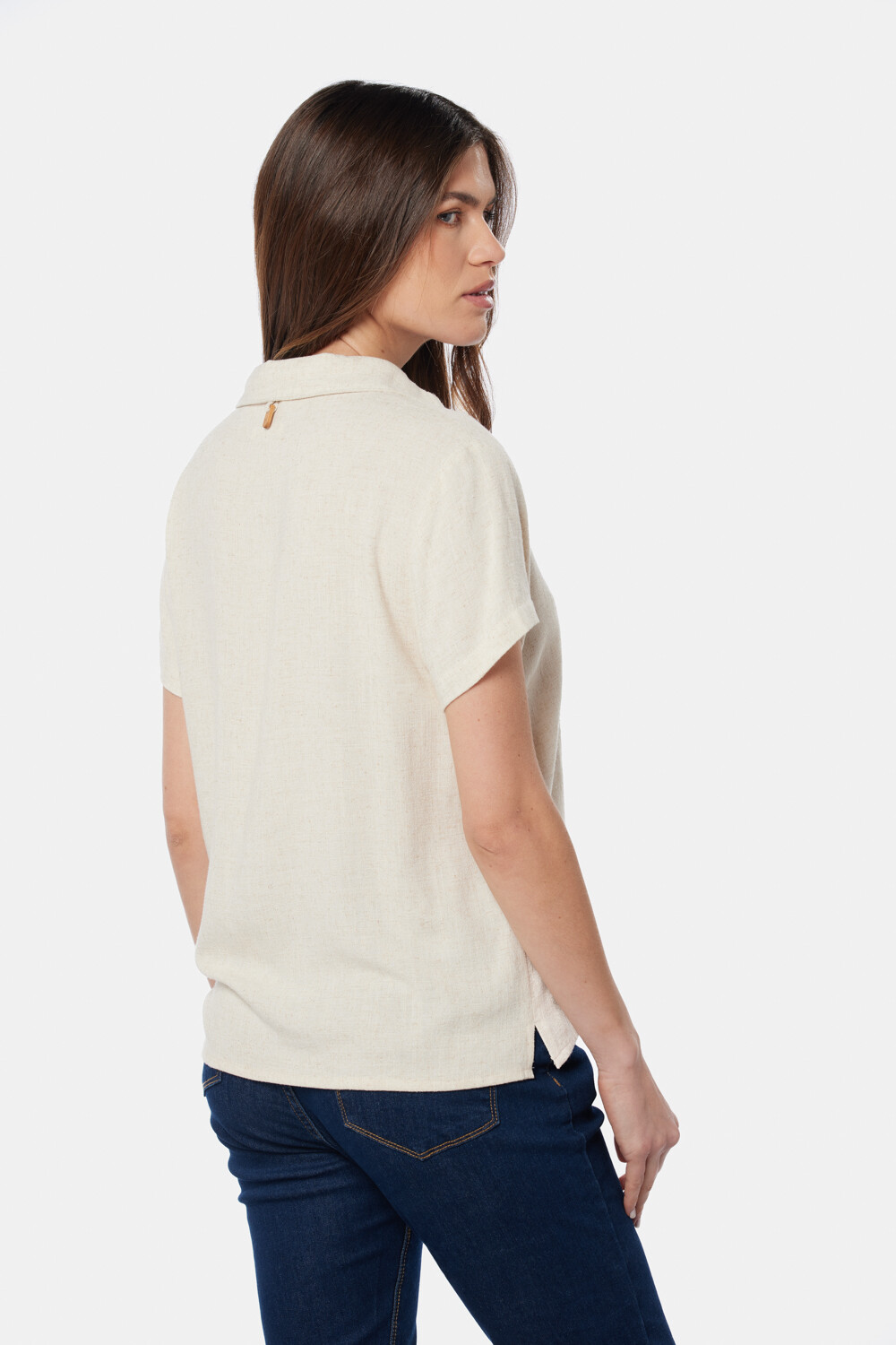 CAMISA DE LINO Beige