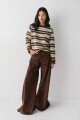 PANTALON WIDE XL CORDEROY Chocolate