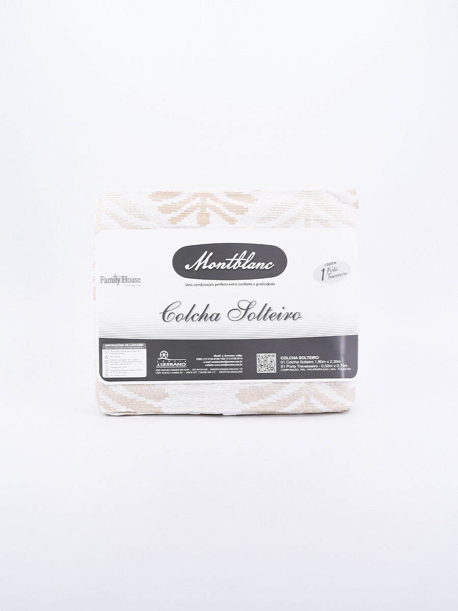 COLCHA MONTBLANC CON 1 FUNDA - BEIGE 