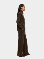 Sudadera Con Botones Tacto Suave marron