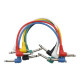 Pack X 6 Cables Interpedal 30cm Plug Para Pedal Musica Multicolor