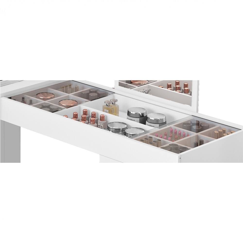TOCADOR MDP BLANCO CRYSTAL