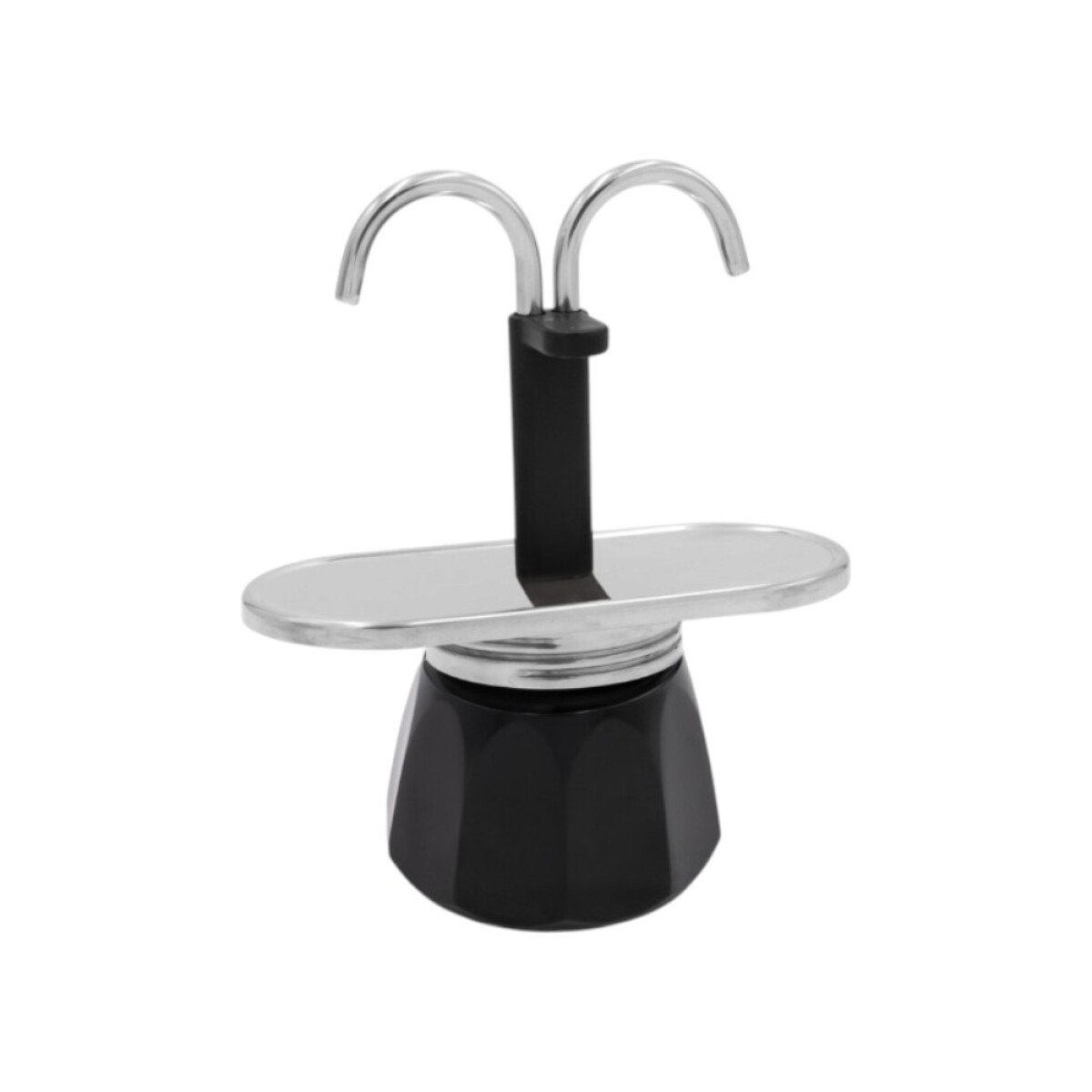 CAFETERA GAT FONTANELLA 2P DOUBLE INOX BLACK 