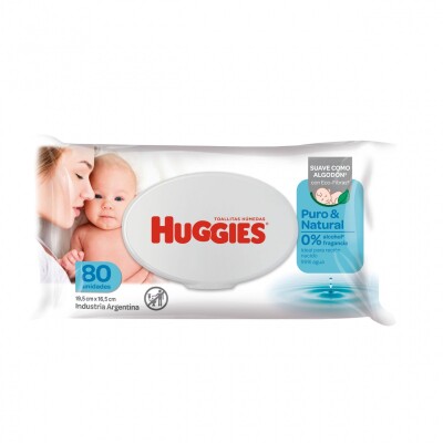 Toallitas Húmedas Huggies Cuidado Natural 80 Uds. Toallitas Húmedas Huggies Cuidado Natural 80 Uds.
