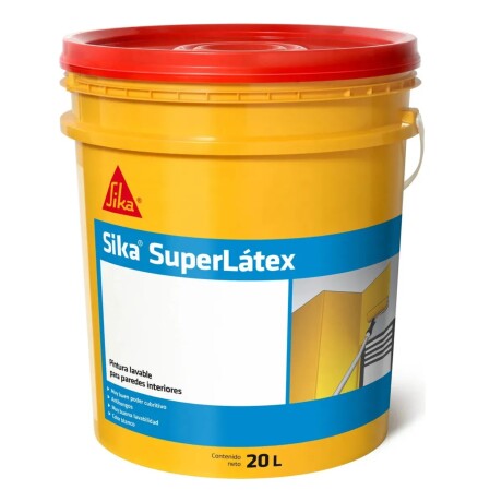 Pintura Lavable Antihongos Superlátex Sika 20 x 4 lt Blanca Pintura Lavable Antihongos Superlátex Sika 20 x 4 lt Blanca