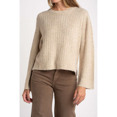 Sweater Texturado Beige Melange