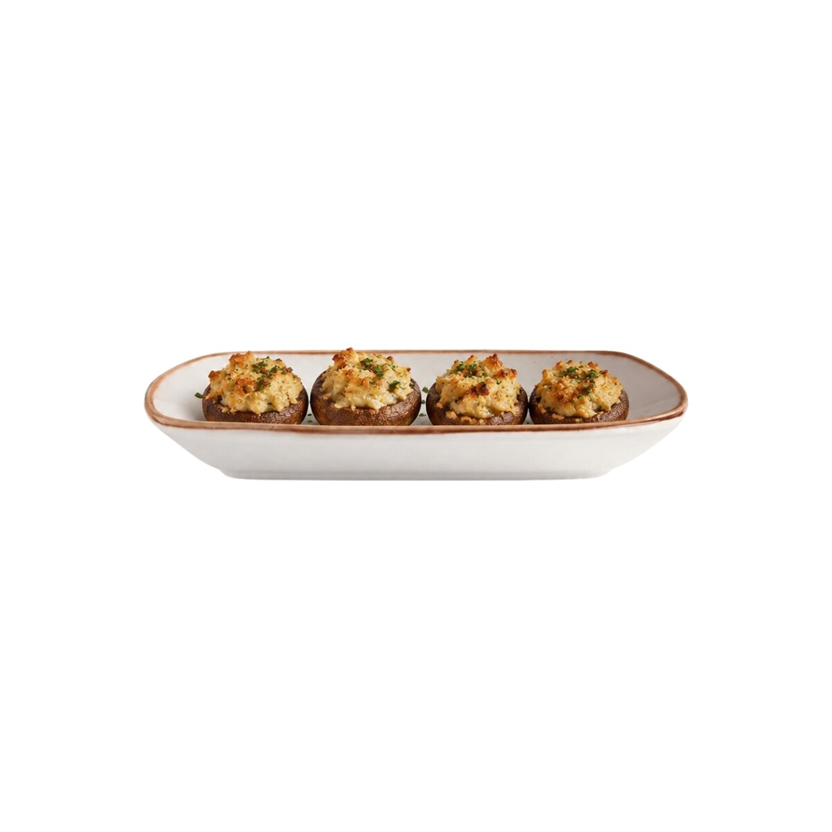 Bandeja Cilantro de Porcelana Beige 16 x 12 cm Artisan 