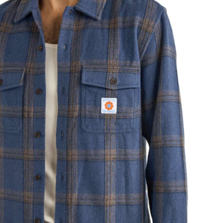 Camisa Rhythm Check Azul