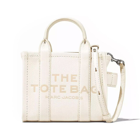 Marc Jacobs - Bolso de cuero, Mini Tote Bag Blanco