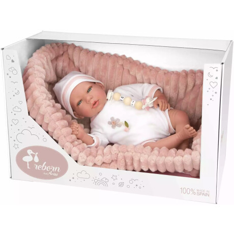 Muñeca Bebé Reborn Lola 40 cm. con Capazo Arias 98110 Muñeca Bebé Reborn Lola 40 cm. con Capazo Arias 98110