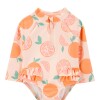 Traje de baño con filtro UV carters naranjas
