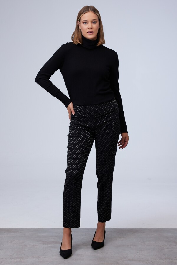 Pantalon Bordado NEGRO/BLANCO