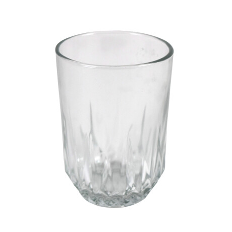 Vaso de vidrio base labrada Vaso de vidrio base labrada