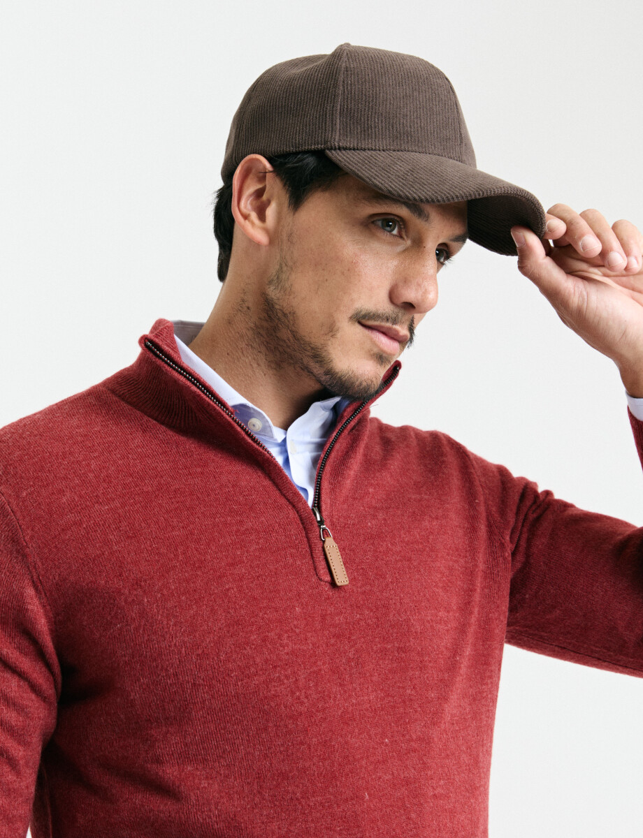 470415 REMERA HARRINGTON LABEL Naraja Melange
