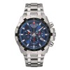 Reloj Swiss Alpine Military Star Fighter 7043.9135 para hombre con correa de acero Azul