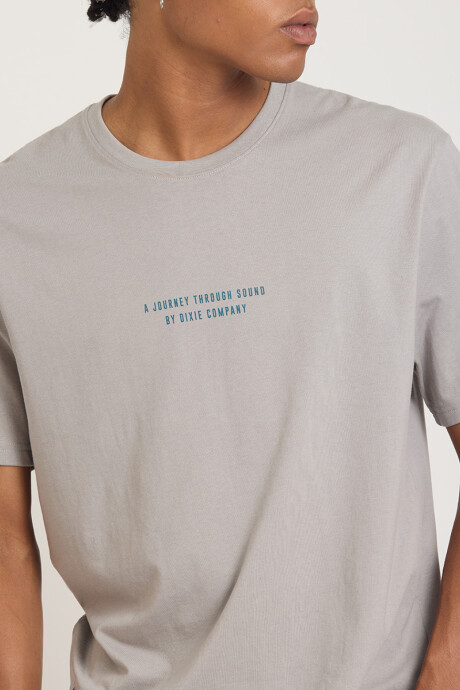 T-SHIRT M/C VERZ DIXIE Gris Claro