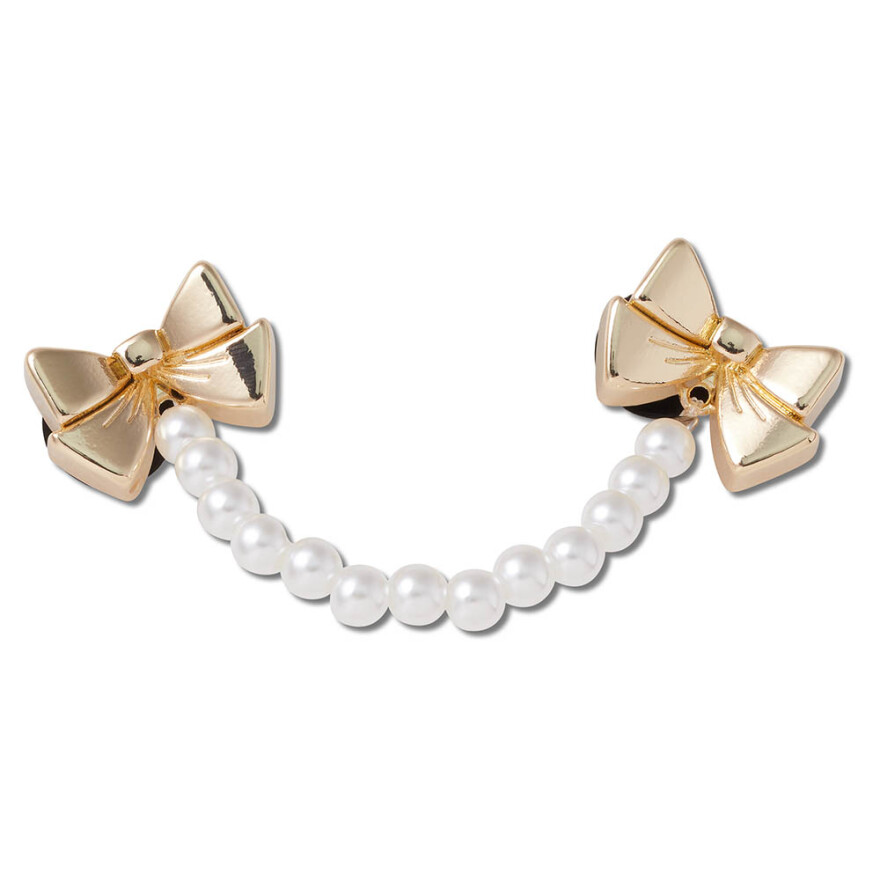 Jibbitz Pearl and Bow Chain Multicolor