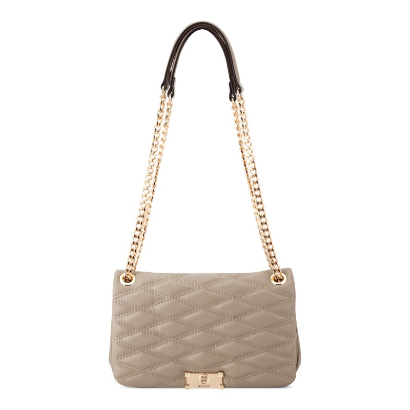 Crossbody Lamae Convertible Xbody Flap Pumice