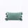 FUNDA DE ALMOHADON BORLAS VERDE
