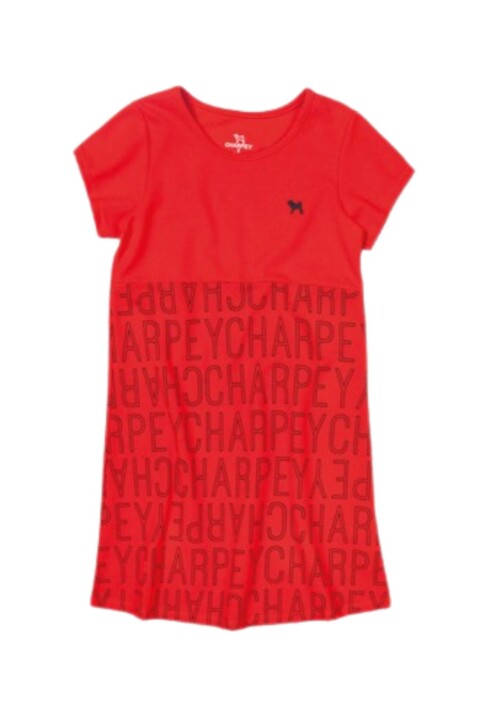 Vestido con Estampado Charpey Rojo
