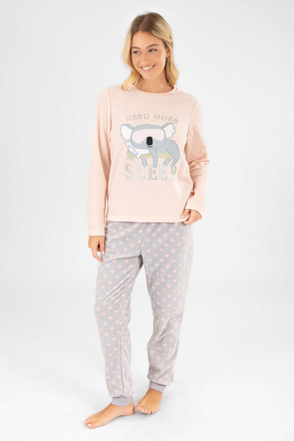Sisi Ropa De Dormir Polar Pijama Polar Gansos Celeste — SiSi