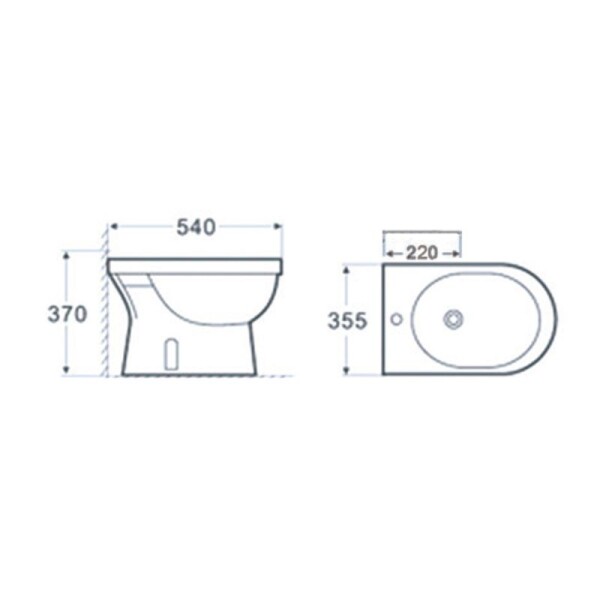 BIDET NEW COOPER 1 AGUJERO - ZOE BIDET NEW COOPER 1 AGUJERO - ZOE