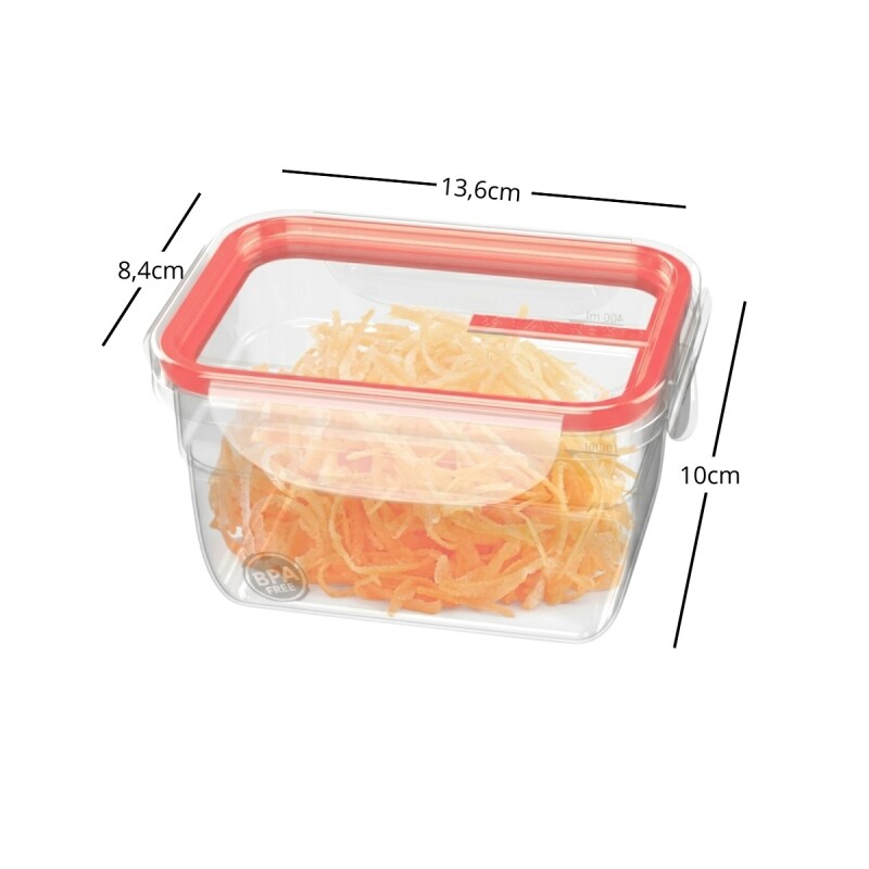 Pote con traba 537 ml ROSADO