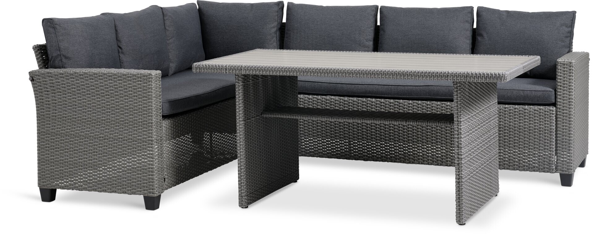 Set jardín AGERMOSE 6 plazas gris 