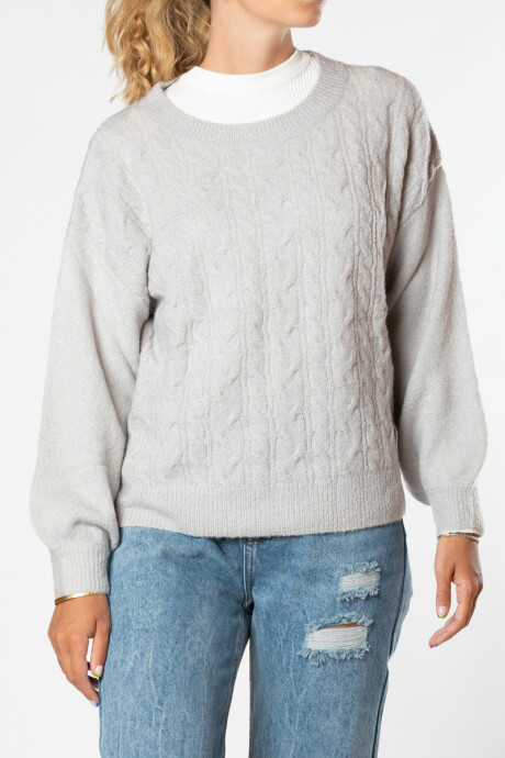 SWEATER NICKI RUSTY Gris Claro
