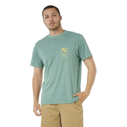 Remera Rip Curl Mod Cali Two Palms - Verde Remera Rip Curl Mod Cali Two Palms - Verde