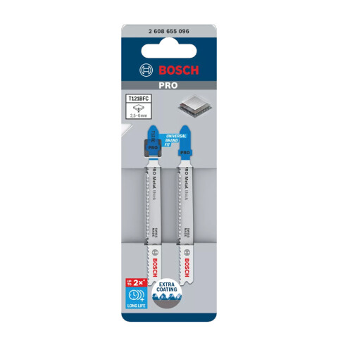 2 hojas para caladora corte rápido metal Pro Bosch BS3417