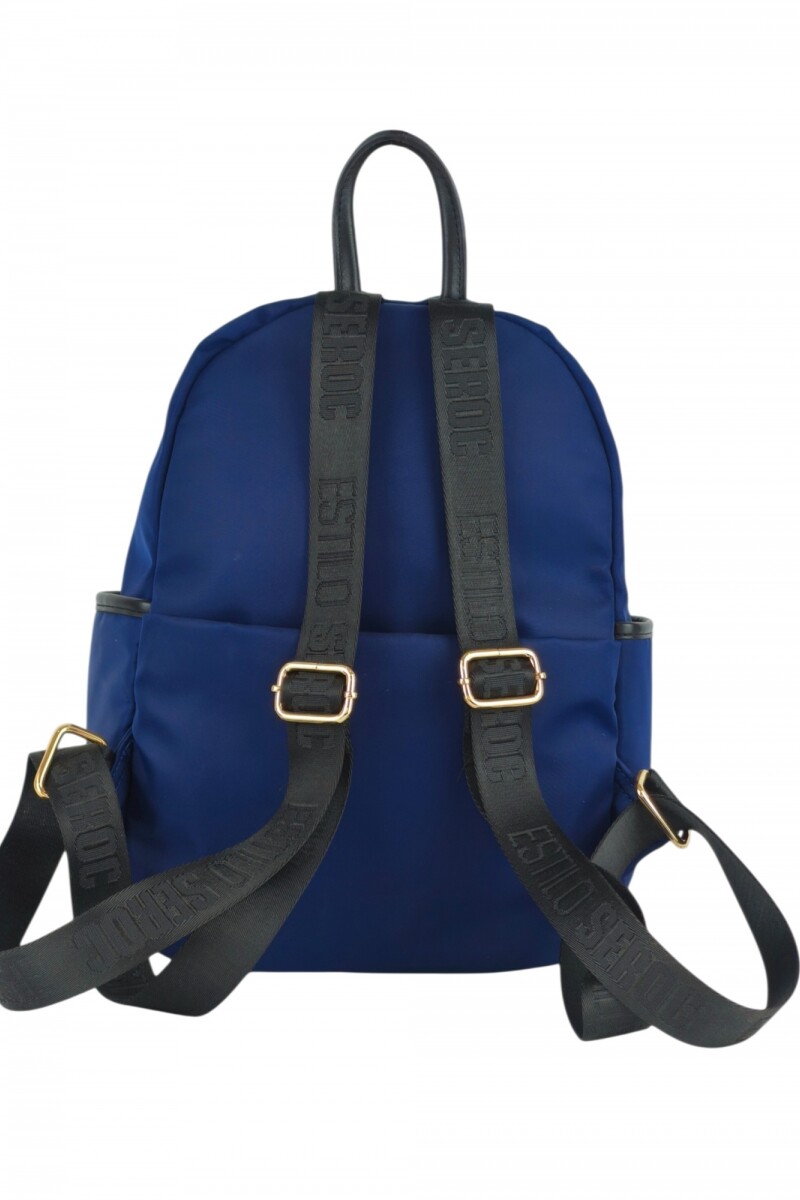 Mochila con bolsillo Azul