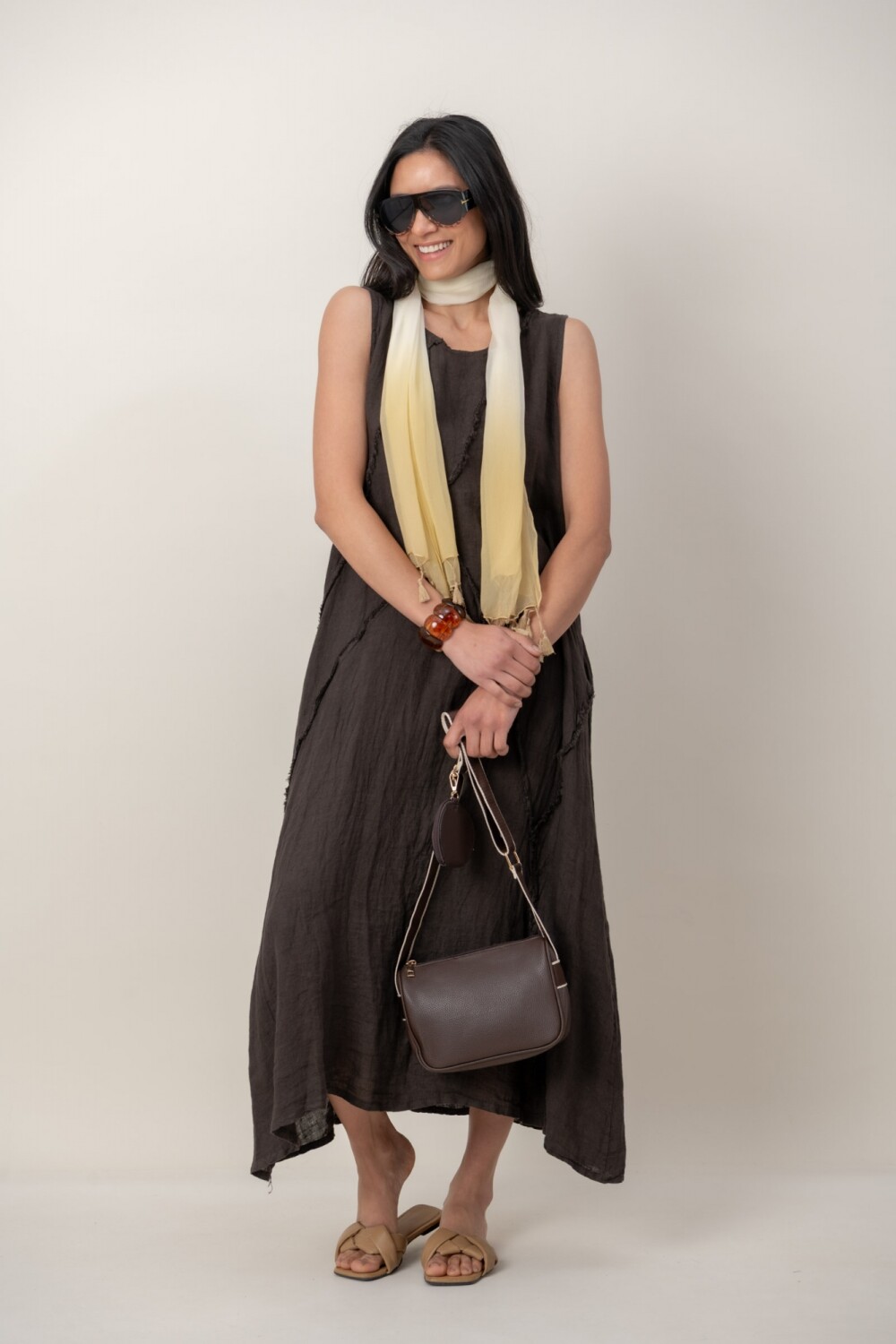 VESTIDO TIALLI Chocolate
