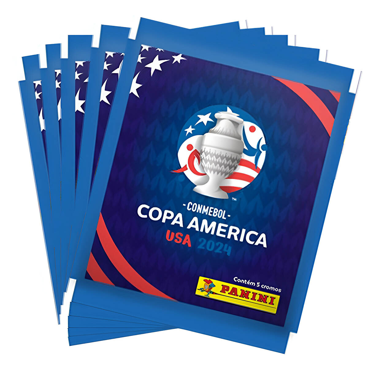 Pack Con 25 Sobres Figuritas Panini Copa America 2024 Futbol 