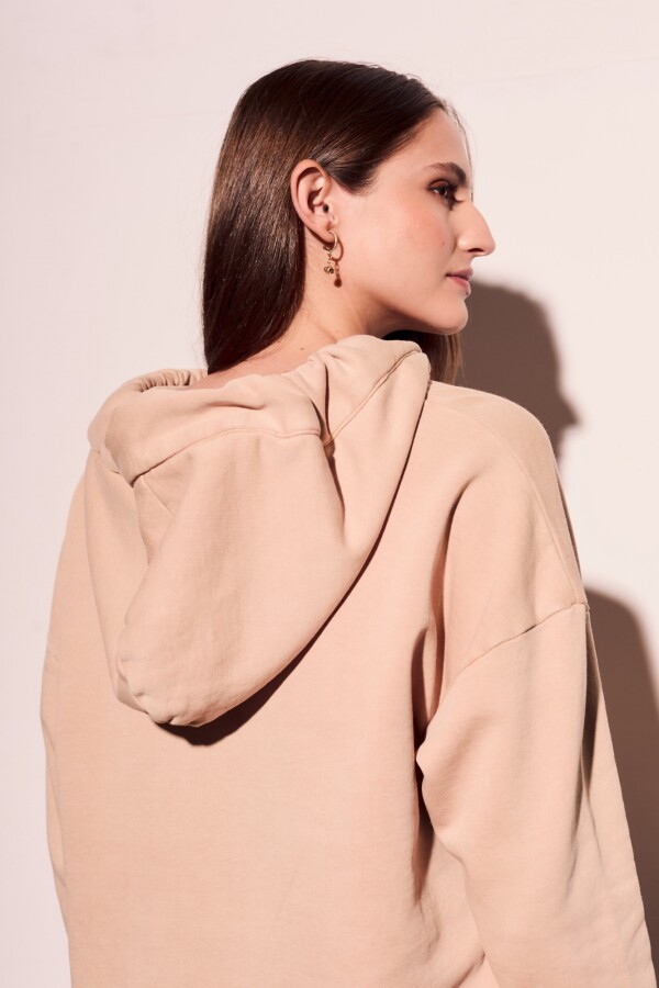 Sweater Algodón Lavado Arena