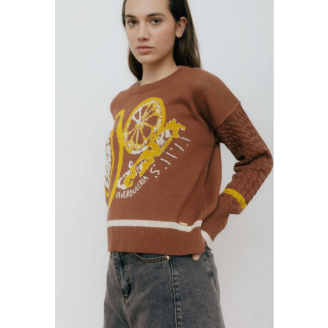 BUZO LA VERDULERIA Marron