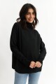 Sweater cuello rompeviento NEGRO