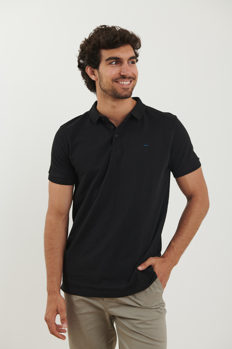 REMERA HARRINGTON LABEL - Negro 