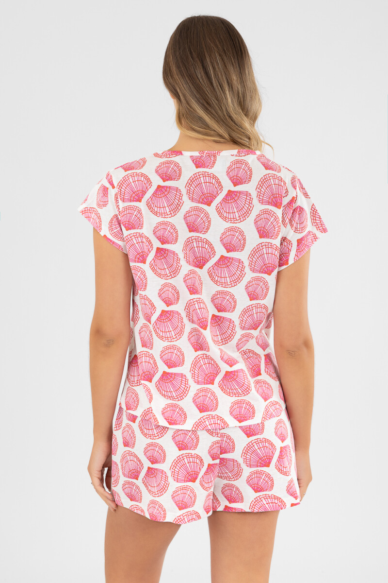 Pijama shell short Rosado