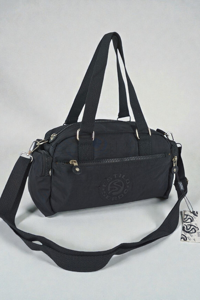 Morral con bolsillos Negro
