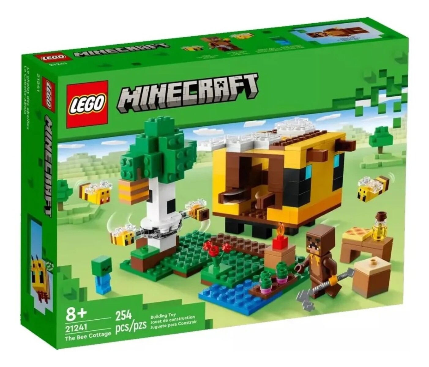 Lego Minecraft El Panal De Abejas + Mesa Crafteo Miel 