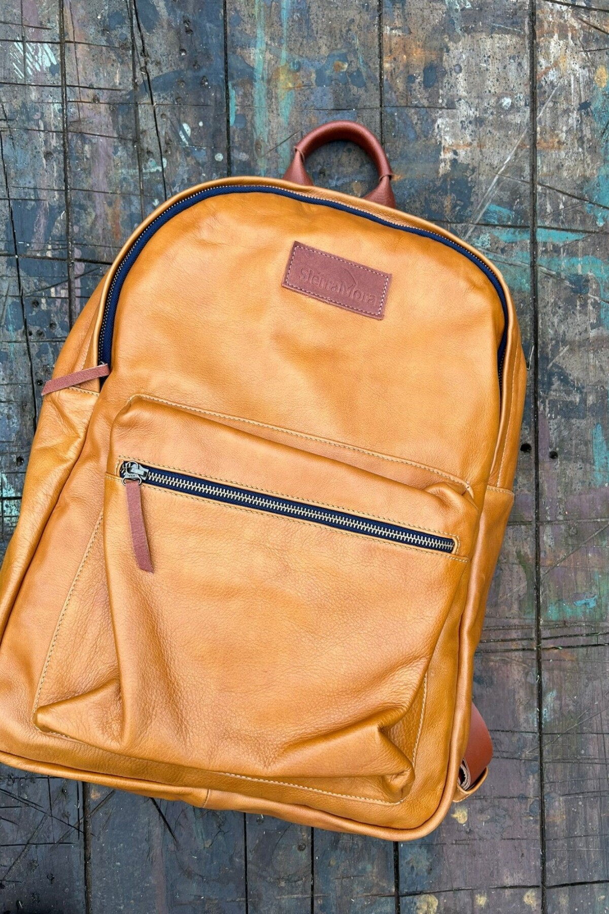 Mochila Moro Honey Blue Zip